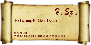 Holdampf Szilvia névjegykártya