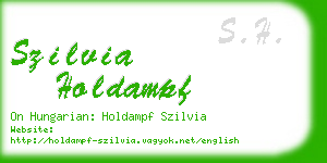 szilvia holdampf business card